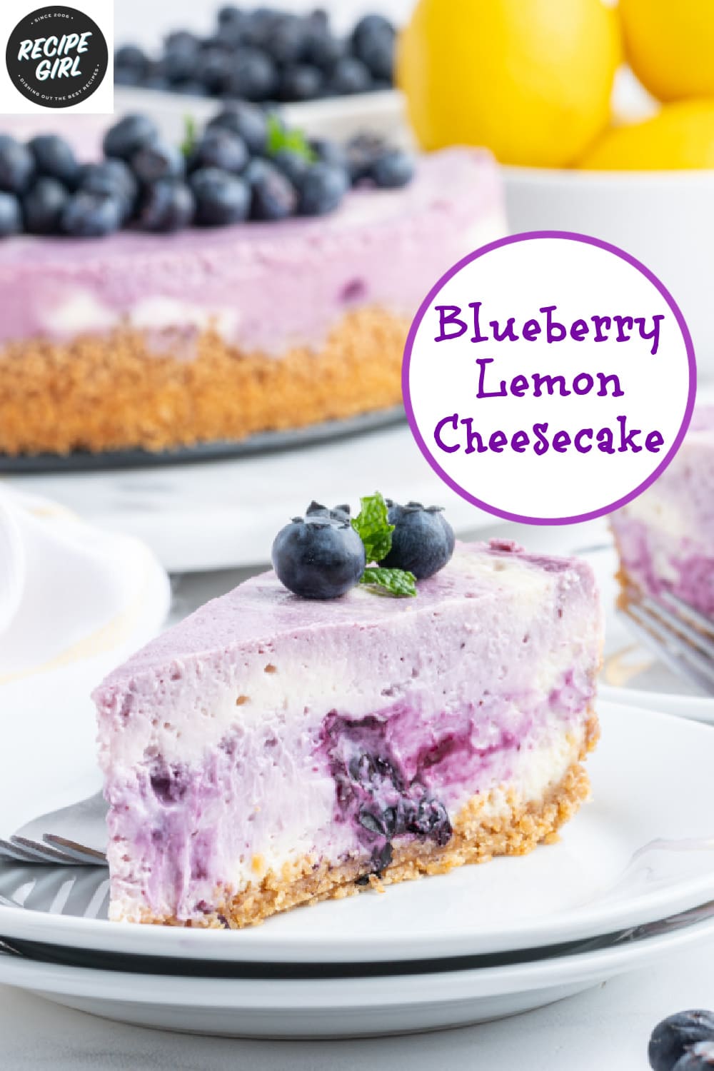 Blueberry Lemon Cheesecake Recipe Girl®