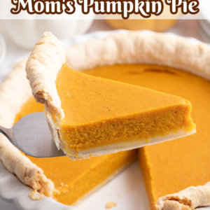 pinterest image for mom's pumpkin pie