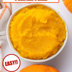 pinterest image for homemade pumpkin puree