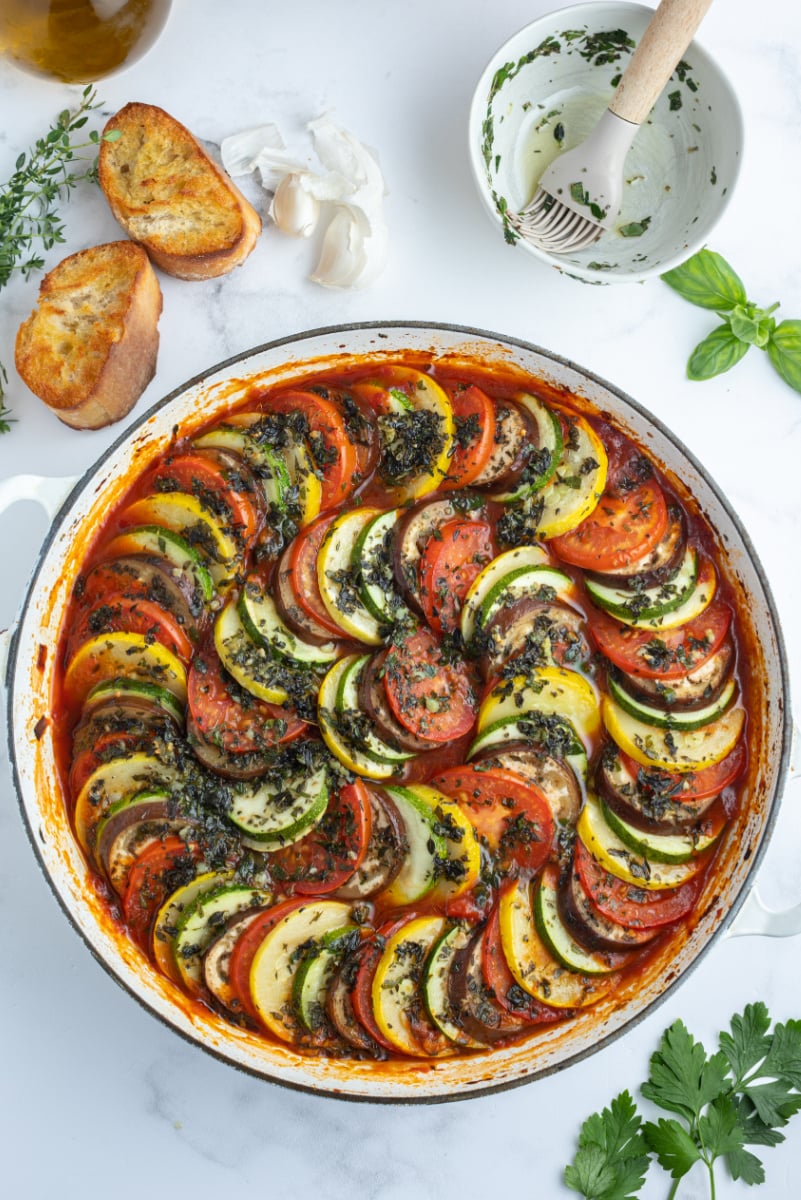 ratatouille in pan