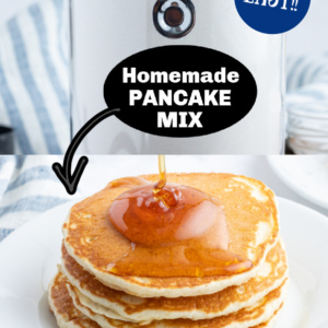 pinterest image for homemade pancake mix