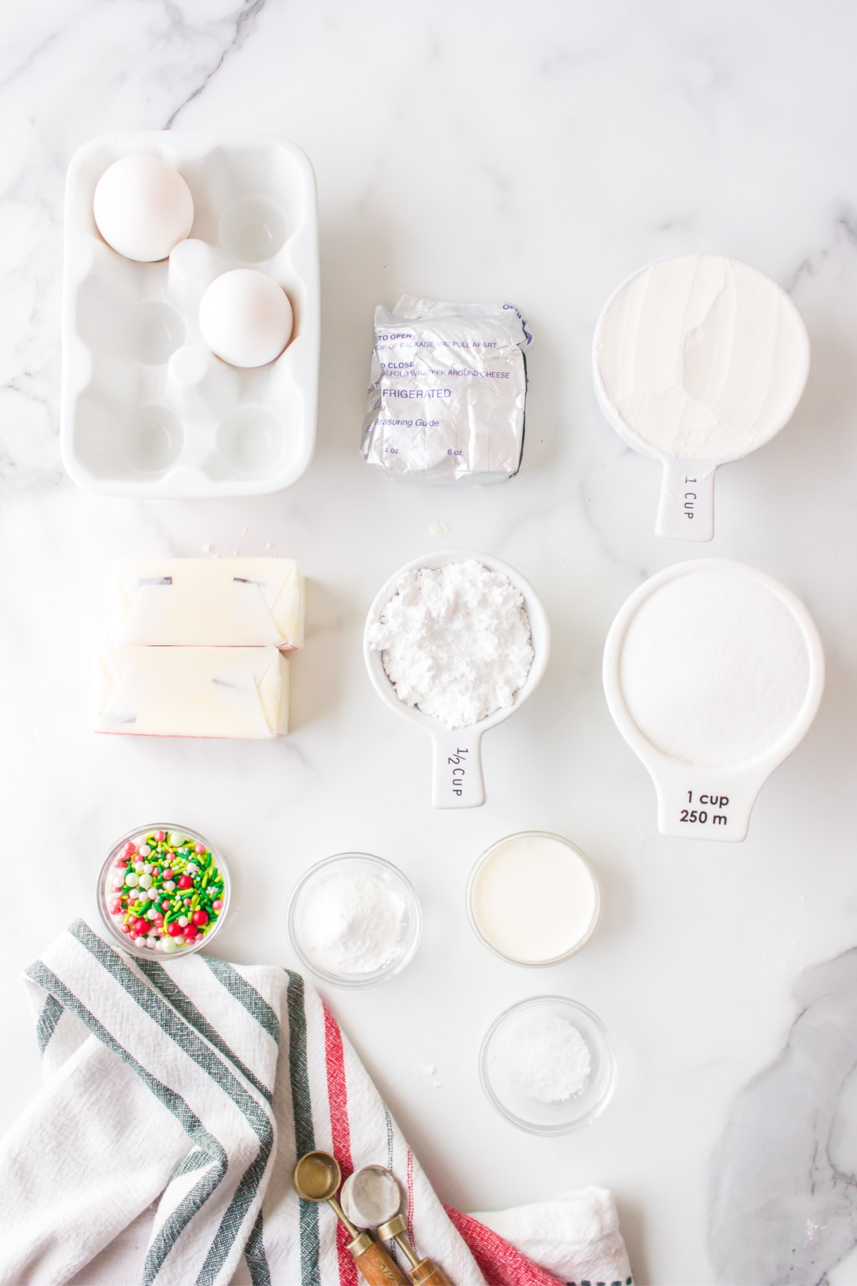 ingredients displayed for making lofthouse cookies