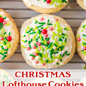 pinterest image for christmas lofthouse cookies
