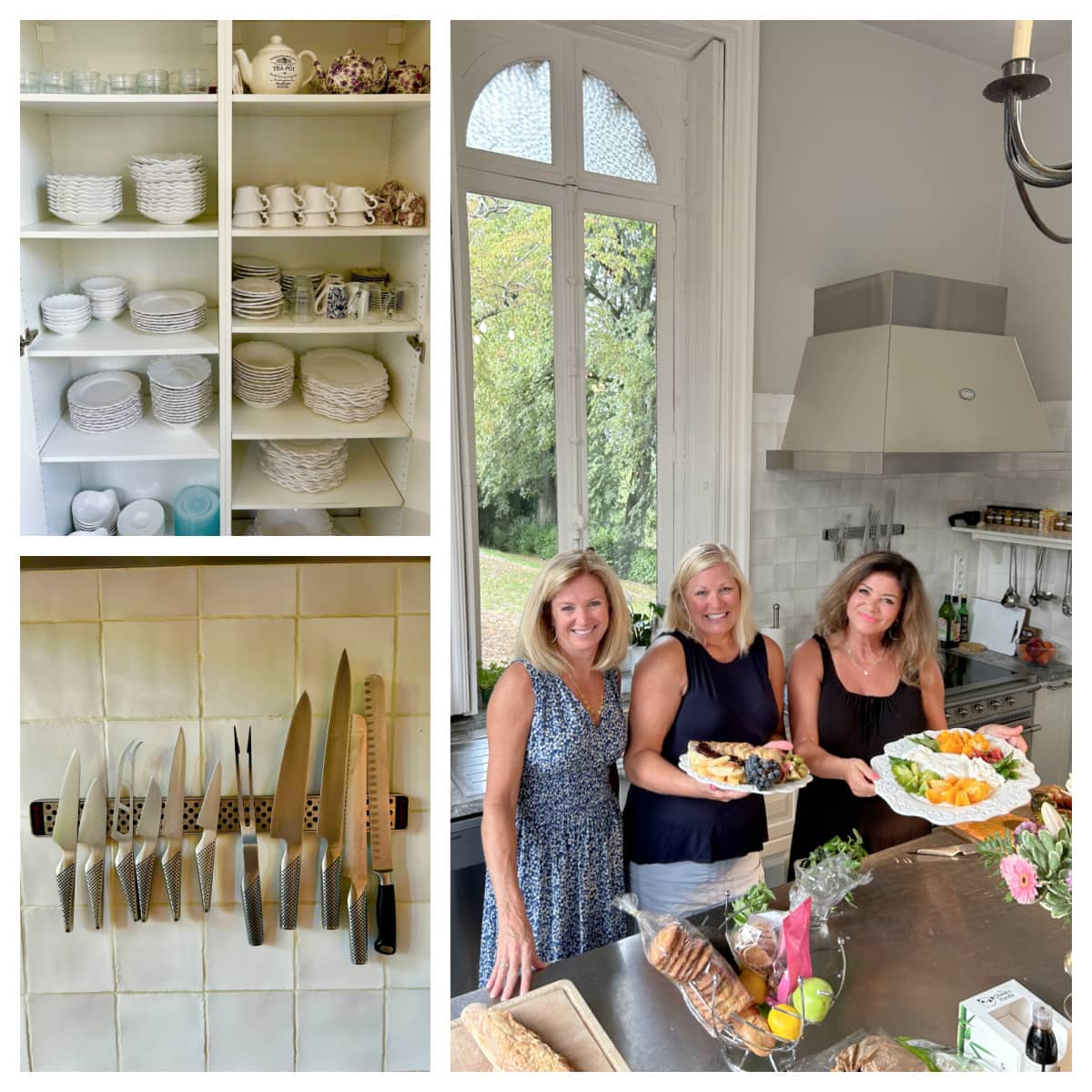 chateau de valcreuse kitchen collage