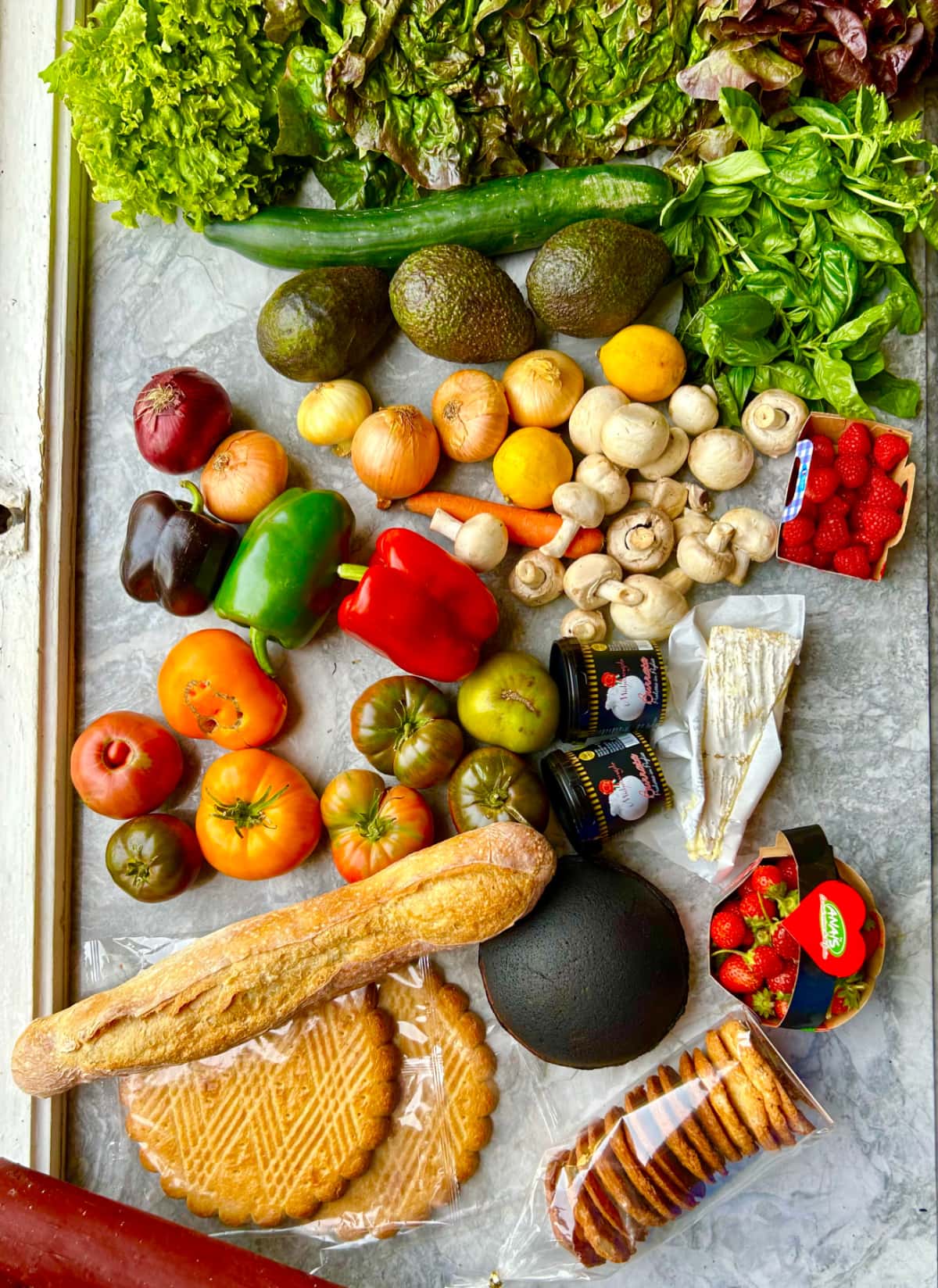 farmer's market grab display