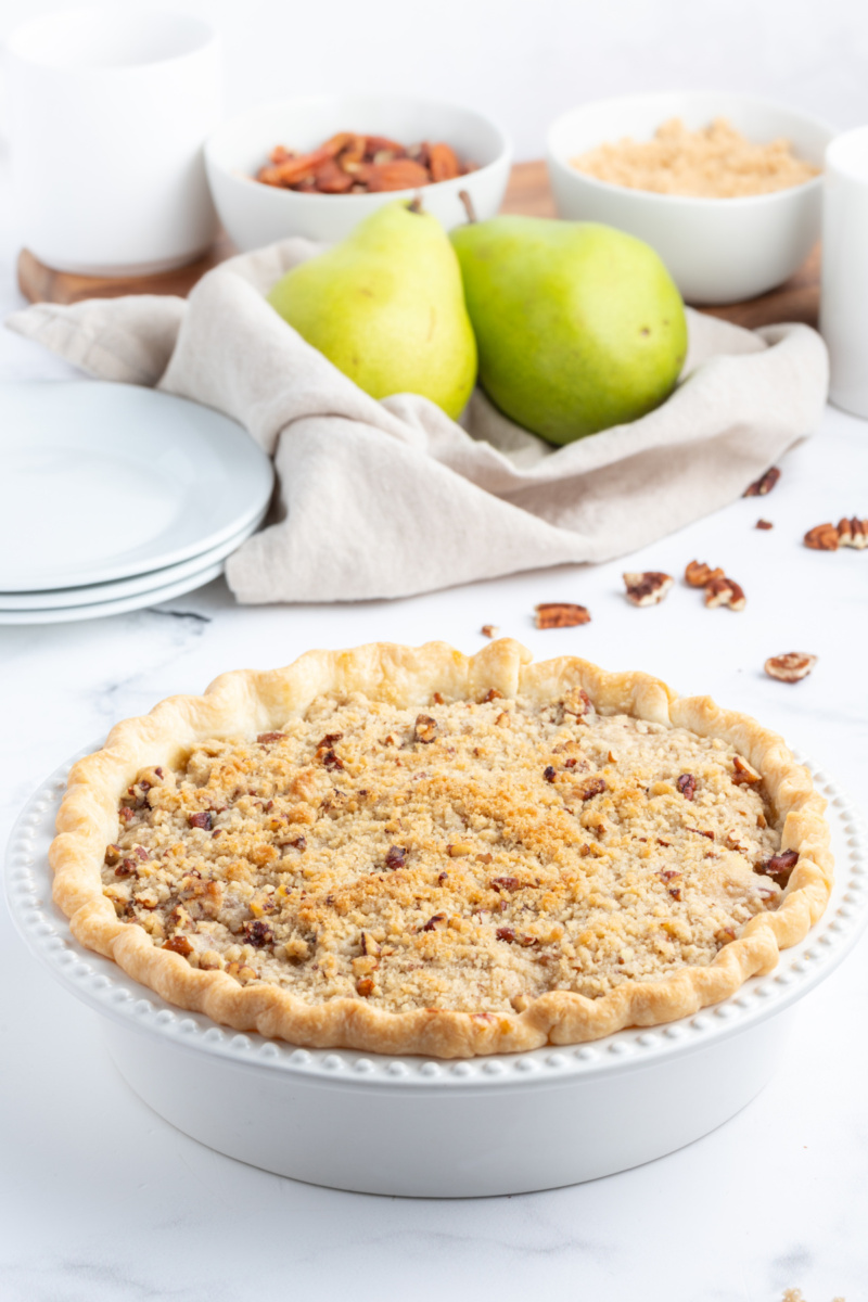ginger pear pie