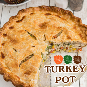 pinterest image for turkey pot pie
