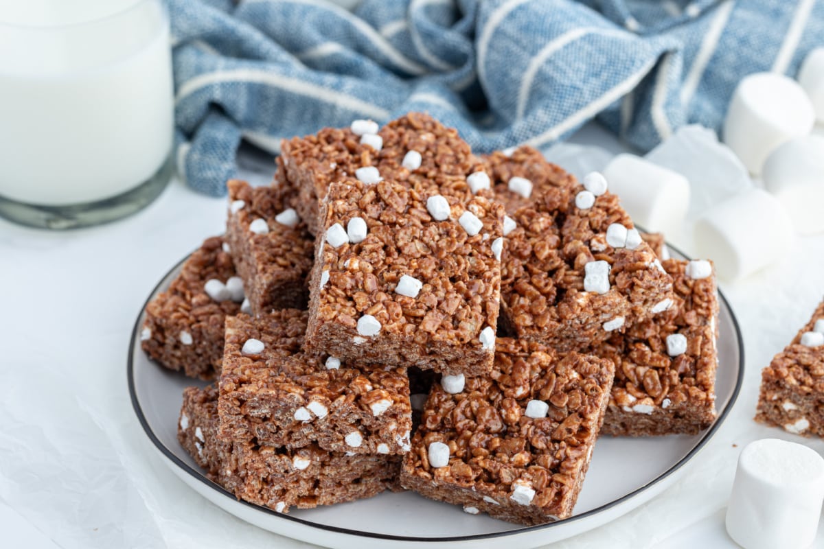 Hot Cocoa Rice Krispie Treats