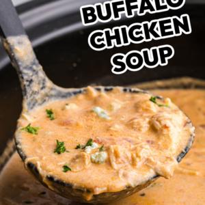 pinterest image for buffalo chicken soup