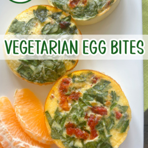 pinterest image for vegetarian egg bites