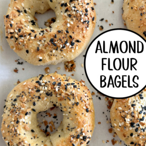 pinterest image for almond flour bagels