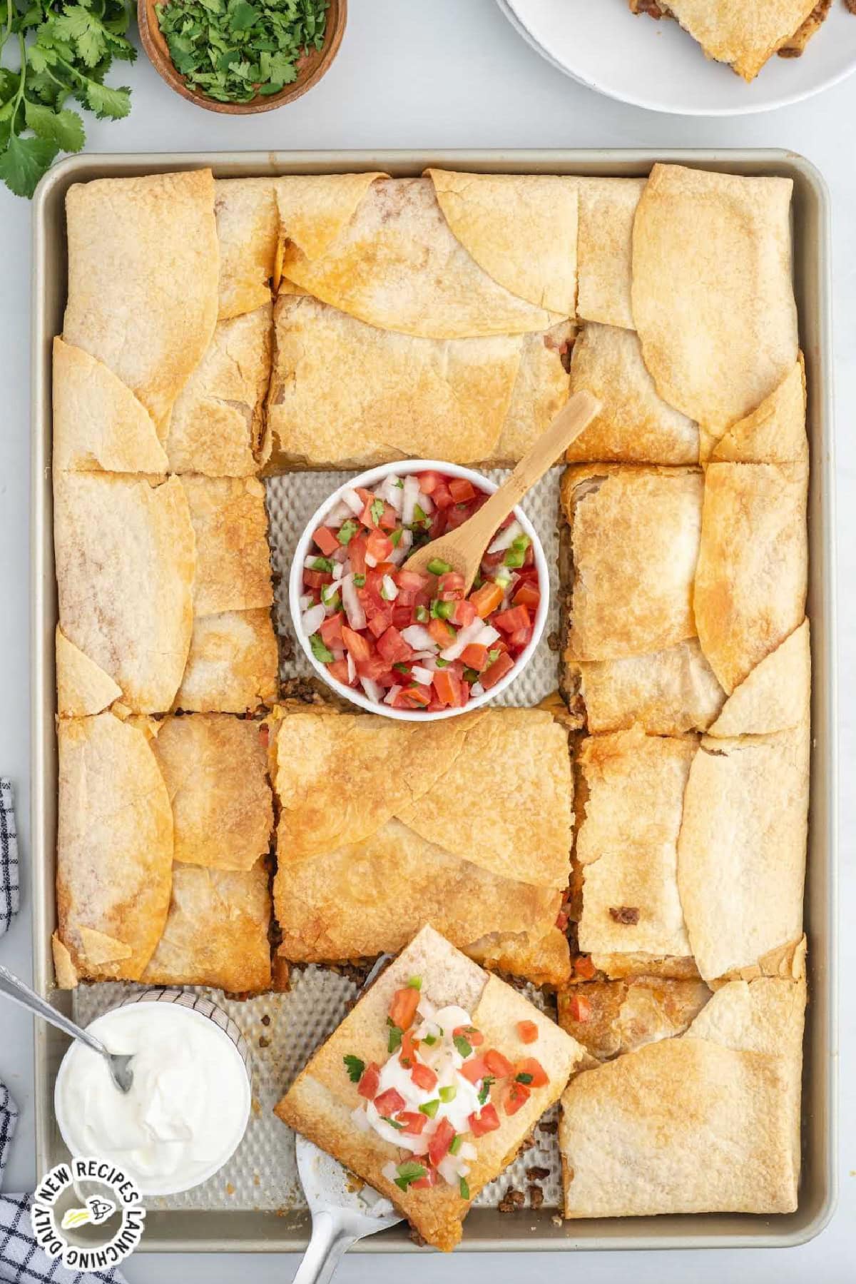 sheet pan tacos on sheet pan