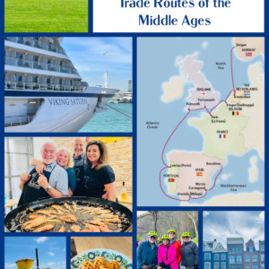 pinterest collage for viking cruises trade routes of the middle ages