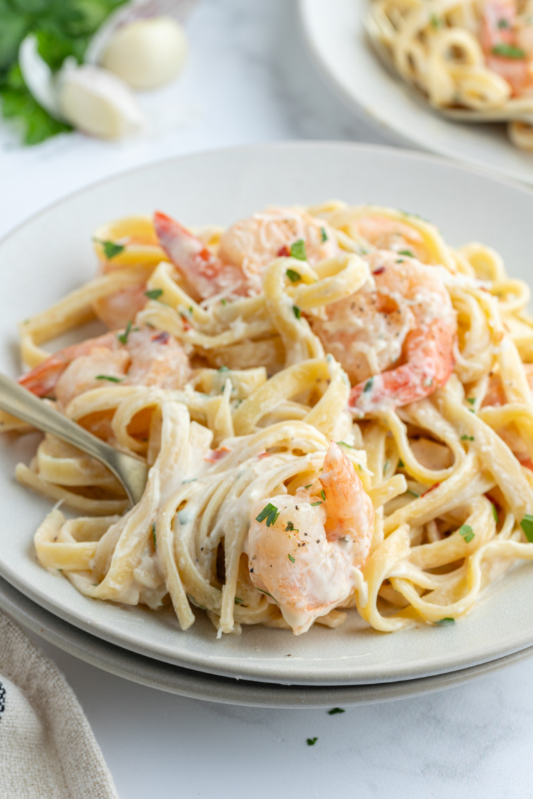 Shrimp Scampi Alfredo - Recipe Girl®