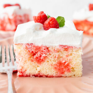 pinterest image for jello poke cake