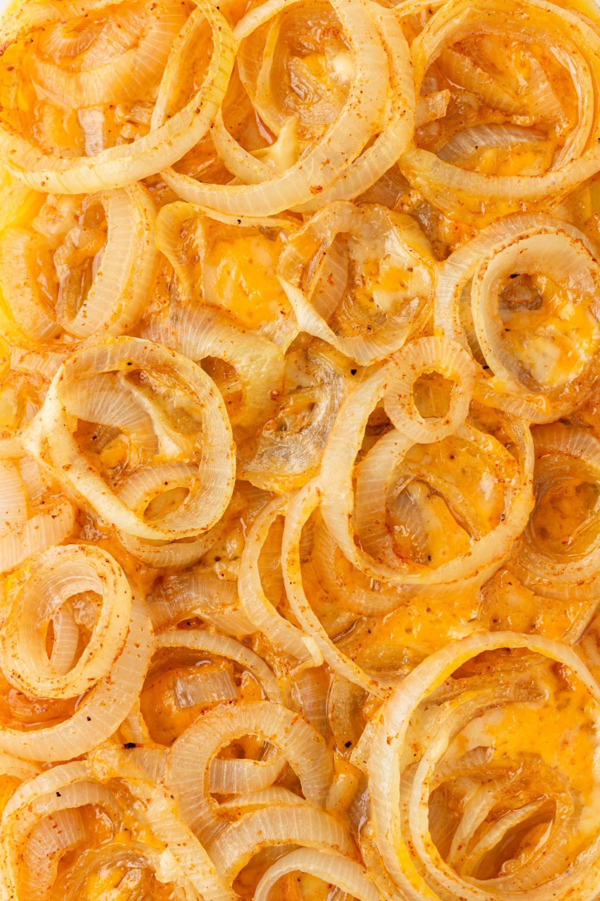Tennessee Onions recipe from RecipeGirl.com tennessee onions in pan out of the oven