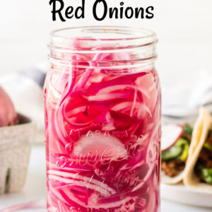 pinterest image for quick pickled red onions