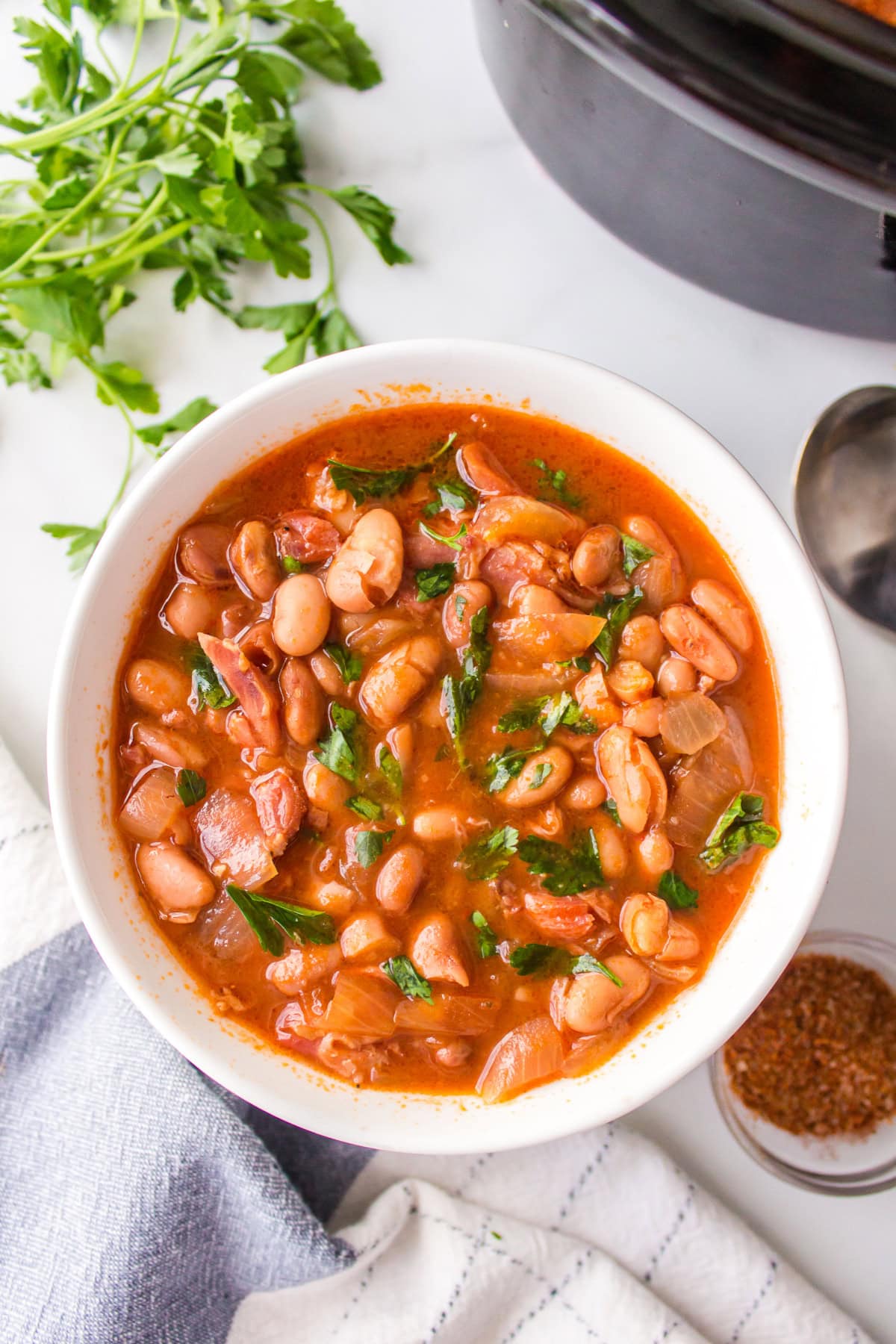 Ranch Style Beans recipe : Dude Ranch Beans from RecipeGirl.com bowl of ranch style beans