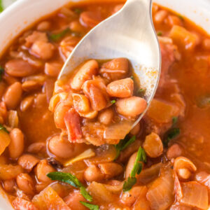 pinterest image for ranch style beans