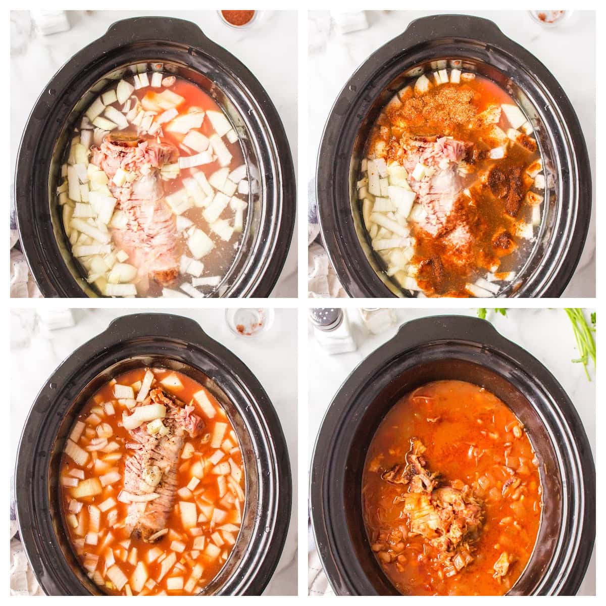 Ranch Style Beans recipe : Dude Ranch Beans from RecipeGirl.com four photos showing how to make ranch style beans