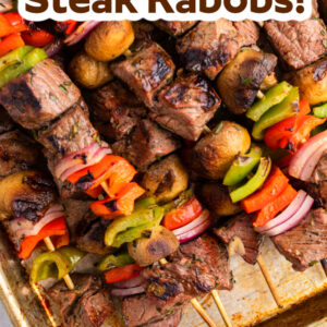 pinterest image for steak kabobs