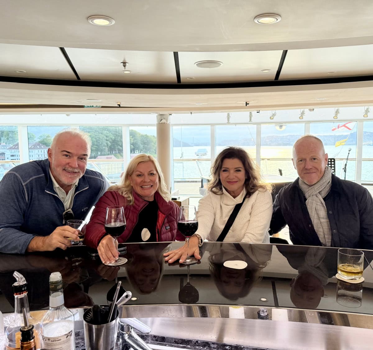 norway viking cruise at ship bar