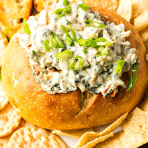 pinterest image for knorr spinach dip recipe