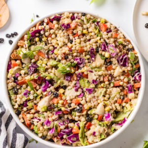 chopped chicken and couscous salad