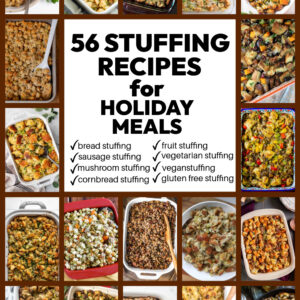 pinterest image collage of the best stuffing recipes