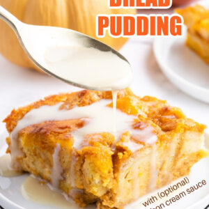 pumpkin bread pudding pinterest pin