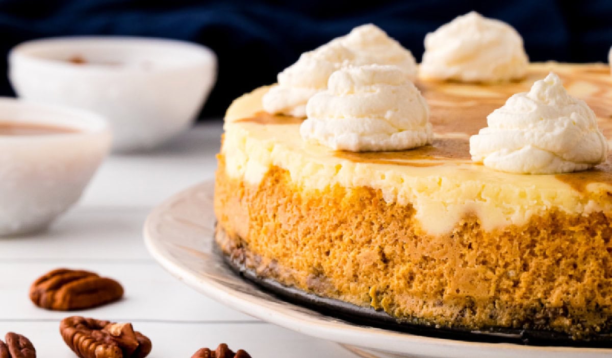 Pumpkin Swirl Cheesecake