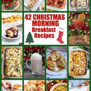pinterest pin for 42 christmas morning breakfast recipes