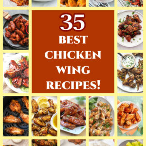 pinterest collage image for the best chicken wing recipes