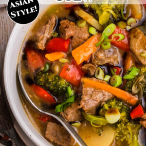 pinterest pin for beef and vegetable stew