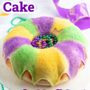 pinterest image for king cake