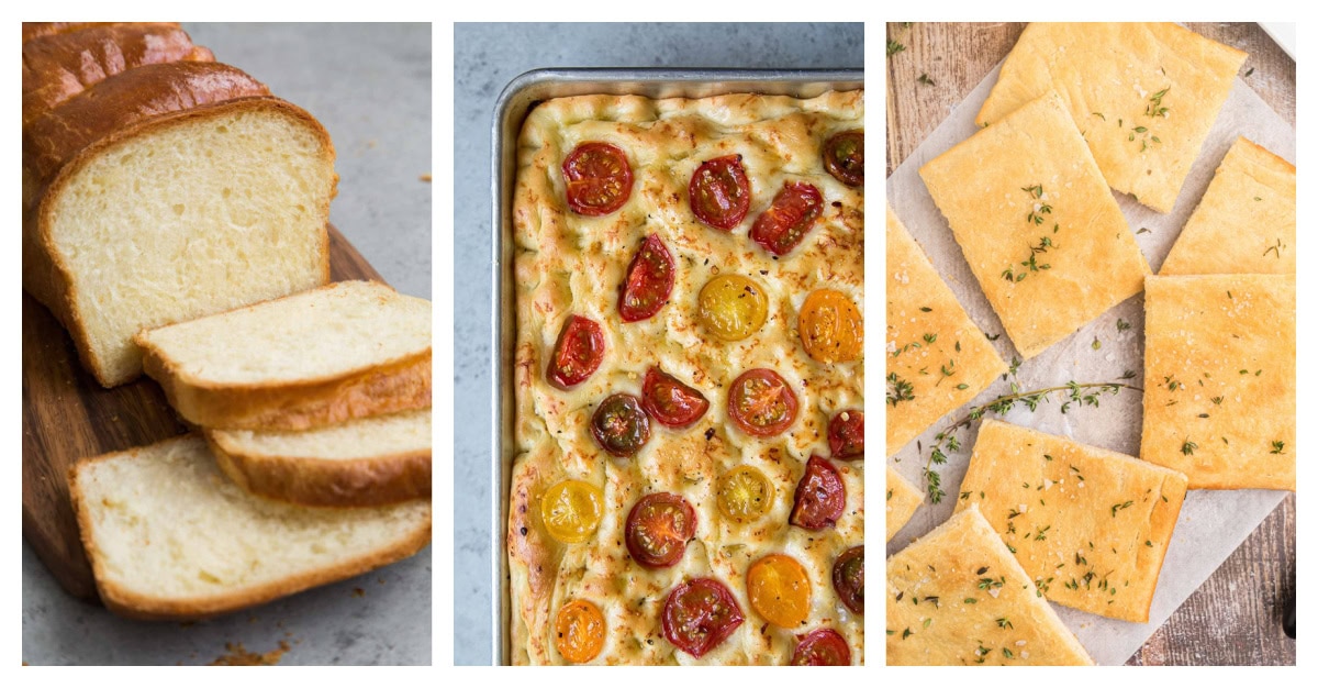 3 photos of specialty breads