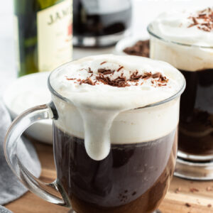 pinterest pin for how to make irish coffee