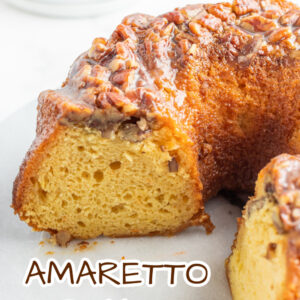 amaretto bundt cake pinterest pin