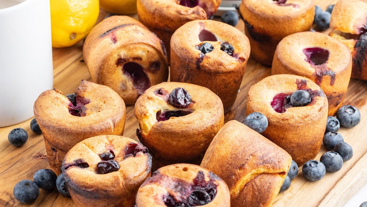 Blueberry Popovers