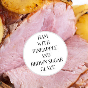 pinterest image for ham with pineapple