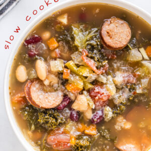 pinterest image for tuscan sausage soup