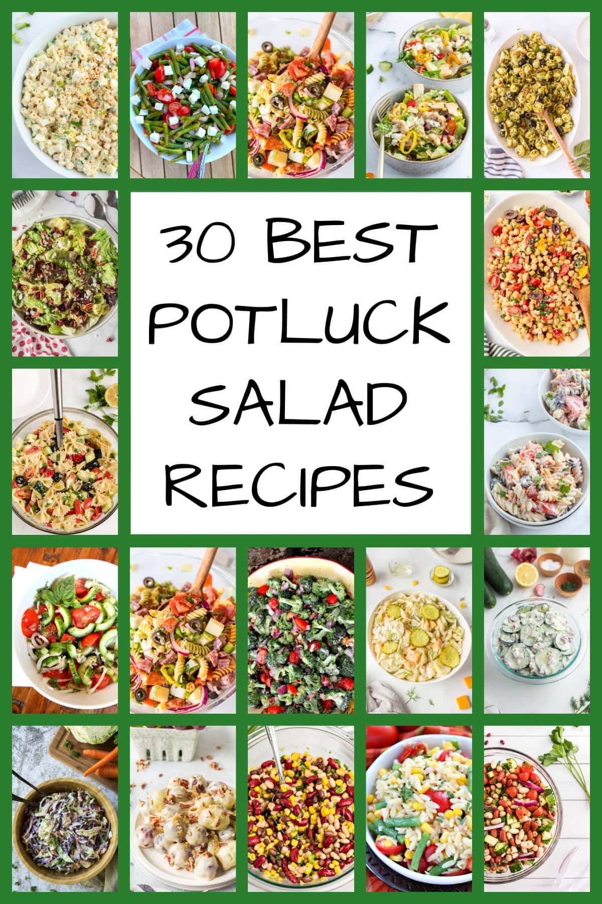 best potluck salad recipes collage
