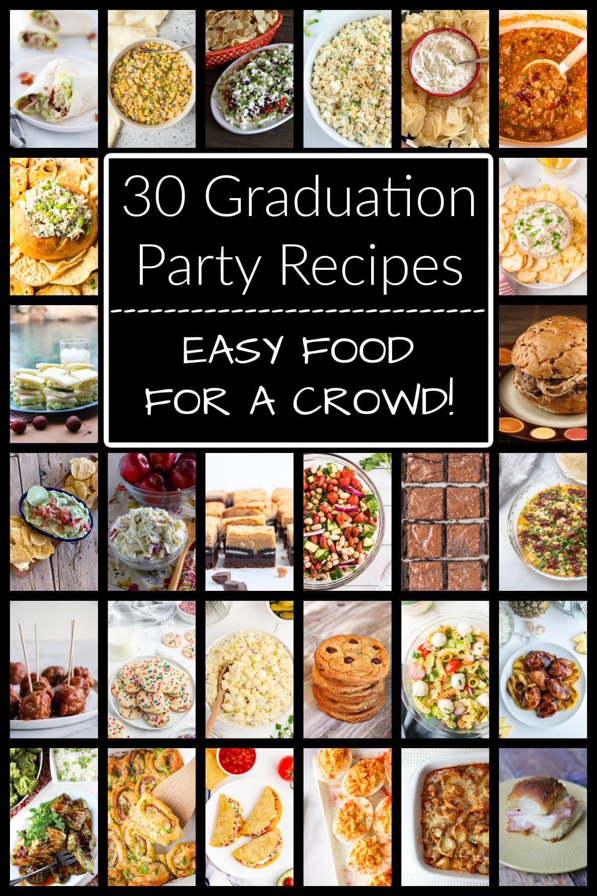 graduation party recipes collage