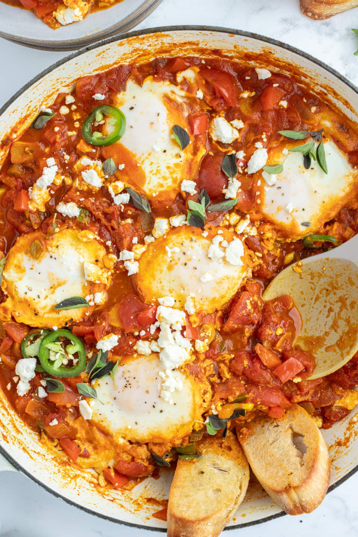shakshuka in a skillet