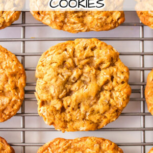 pinterest image for oatmeal refrigerator cookies