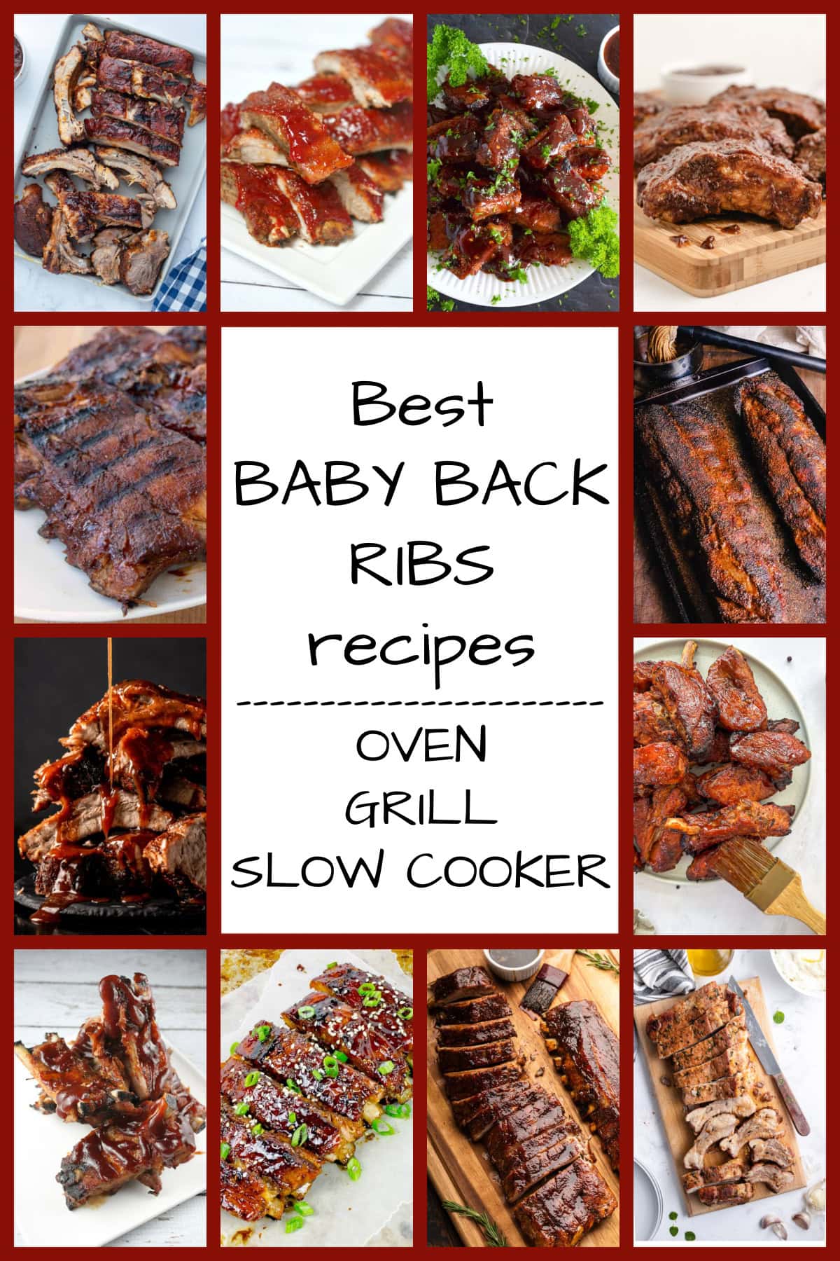 best baby back ribs recipes collage
