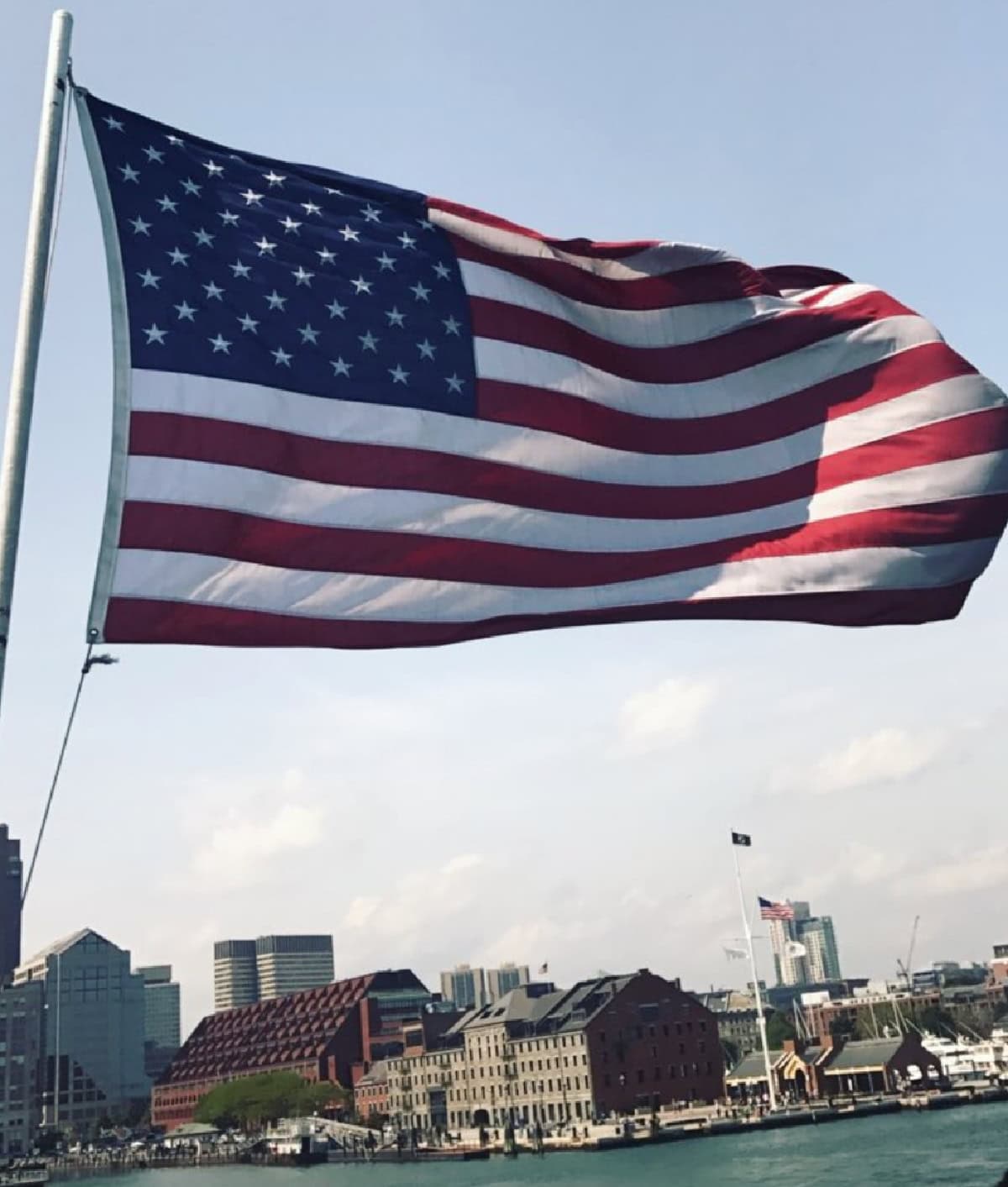 Red, white and blue recipes for patriotic parties, 4th of July, Memorial Day and summer BBQs. Festive, easy and delicious ideas! flag in boston harbor