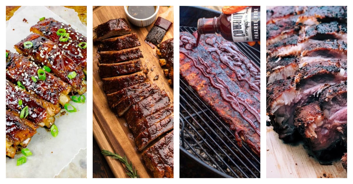 uniquely flavored ribs recipes collage