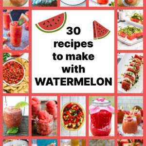 pinterest pin collage for watermelon recipes