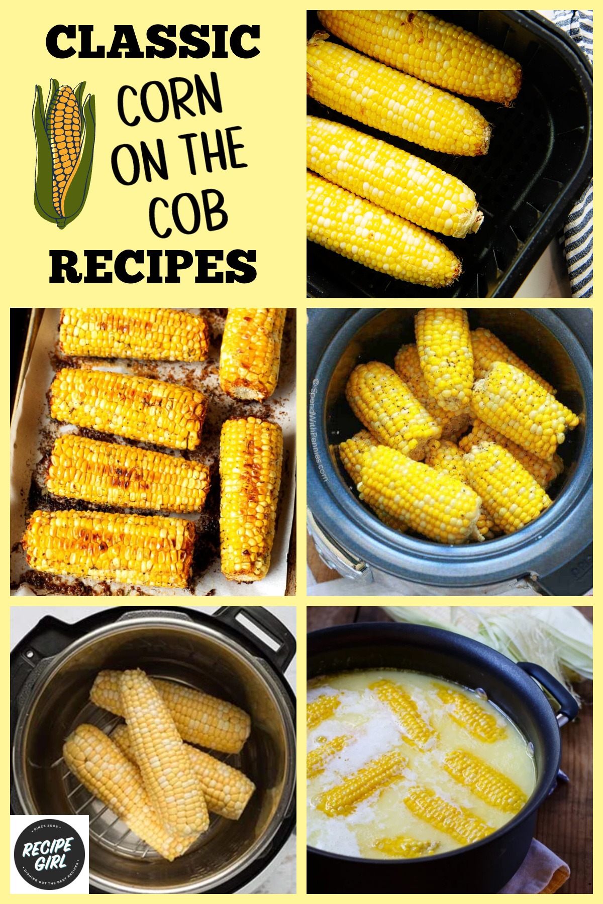 Looking for the best fresh corn recipes? This collection of 45 easy recipes using fresh corn and corn on the cob includes salads, casseroles, soups, side dishes, appetizers, grilled corn, pasta, and more. Whether you're using sweet summer corn from the farmers market or fresh-picked corn on the cob, you'll find plenty of delicious ideas for every meal! collage of corn on the cob recipes